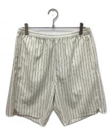 soerte（ソエルテ）の古着「HANDWRITTEN STRIPE HALF PANTS」｜ベージュ