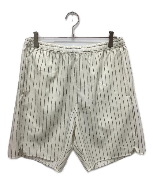 soerte（ソエルテ）soerte (ソエルテ) HANDWRITTEN STRIPE HALF PANTS ベージュ サイズ:１の古着・服飾アイテム