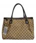 GUCCI（グッチ）の古着「トートバッグ」｜ベージュ×ブラウン