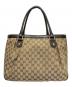 GUCCI (グッチ) トートバッグ ベージュ×ブラウン：70000円