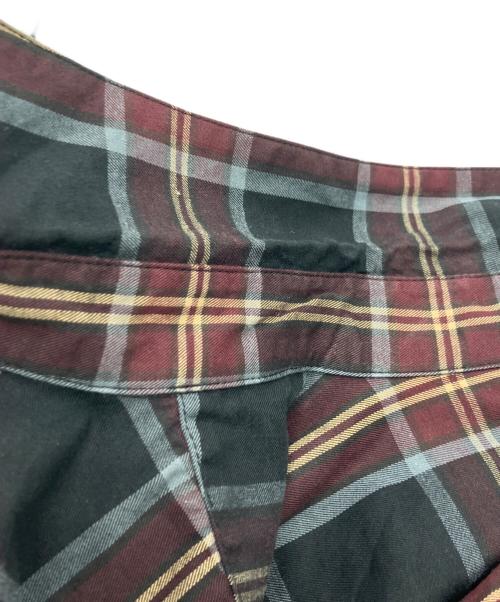 HUMIS（ヒューミス）HUMIS (ヒューミス) ディフォーメーションミリタリーフライフロントシャツ ブラウン サイズ:Lの古着・服飾アイテム
