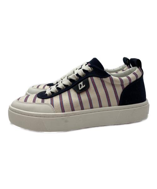 Christian Louboutin（クリスチャン・ルブタン）Christian Louboutin (クリスチャン・ルブタン) ローカットスニーカー ベージュ サイズ:37の古着・服飾アイテム
