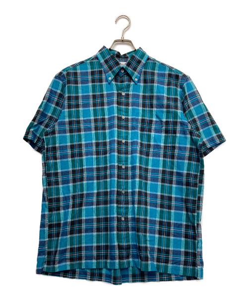 BROOKS BROTHERS（ブルックスブラザーズ）BROOKS BROTHERS (ブルックスブラザーズ) 半袖ボタンダウンシャツ ブルー サイズ:Mの古着・服飾アイテム