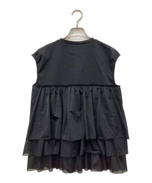 BALLSEY（ボールジィ）BALLSEY (ボールジィ) ジャージーコンビティアードプルオーバー ブラック サイズ:36の古着・服飾アイテム