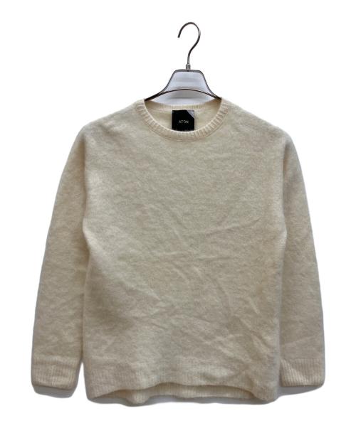 ATON（エイトン）ATON (エイトン) カシミヤクルーネックプルオーバー アイボリー サイズ:02の古着・服飾アイテム
