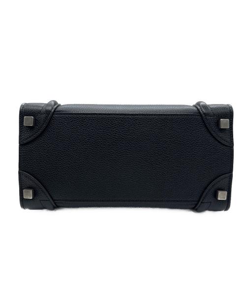 CELINE（セリーヌ）CELINE (セリーヌ) ラゲージ マイクロショッパー　189793DRU ブラック サイズ:マイクロの古着・服飾アイテム