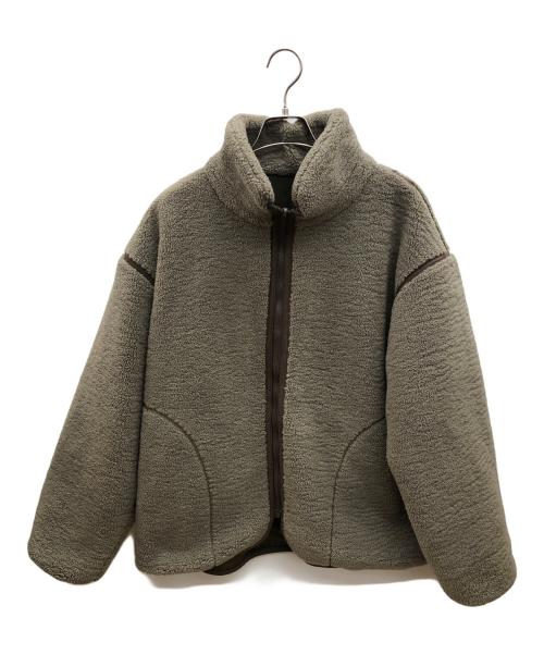 Plage（プラージュ）Plage (プラージュ) reversible boa ブルゾン ブラウン サイズ:38の古着・服飾アイテム