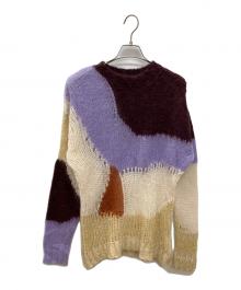 Ameri（アメリ）の古着「MULTICOLOR LOW GAUGE KNIT　マルチカラー ローゲージ ニット」｜マルチカラー
