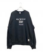 BlackEyePatchブラックアイパッチ）の古着「DISC MEDIA LOGO CREW SWEAT」｜ブラック
