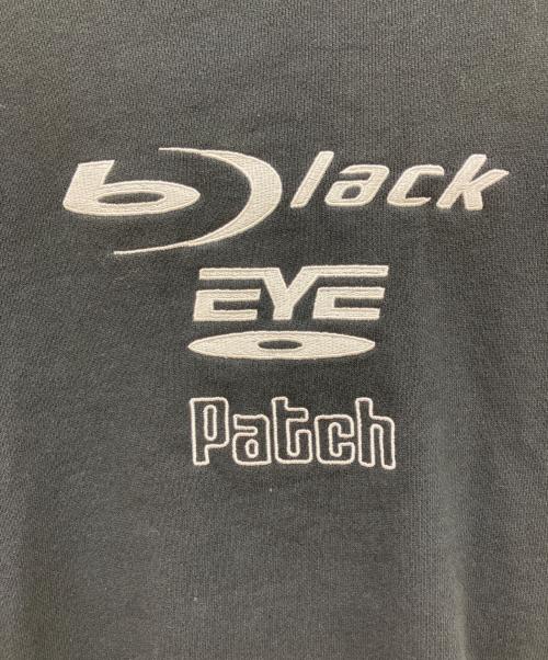BlackEyePatch（ブラックアイパッチ）BlackEyePatch (ブラックアイパッチ) DISC MEDIA LOGO CREW SWEAT ブラック サイズ:SIZE XLの古着・服飾アイテム