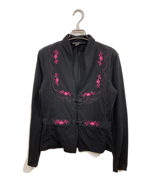 VIVIENNE TAM（ヴィヴィアンタム）VIVIENNE TAM (ヴィヴィアンタム) 刺繍ジャケット ブラック サイズ:1の古着・服飾アイテム