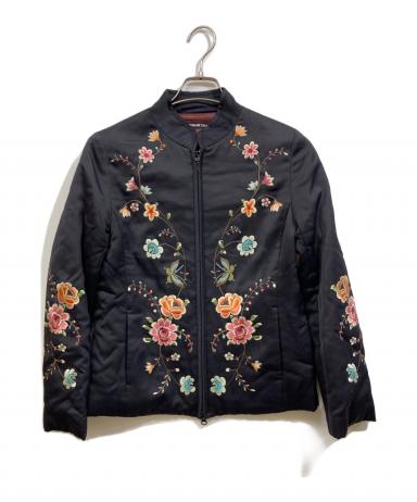 【極美品】 VIVIENNE TAM 刺繍 ブルゾン 総柄 チャイナ ジャケット 中古・古着通販】VIVIENNE TAM (ヴィヴィアンタム) 花柄刺繍ブルゾン
