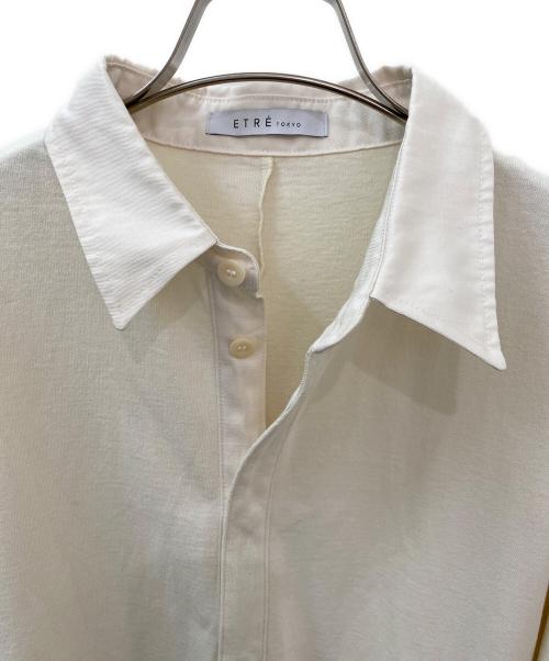 ETRE TOKYO（エトレトウキョウ）ETRE TOKYO (エトレトウキョウ) ラガーシャツショートオールインワン アイボリー サイズ:Sの古着・服飾アイテム