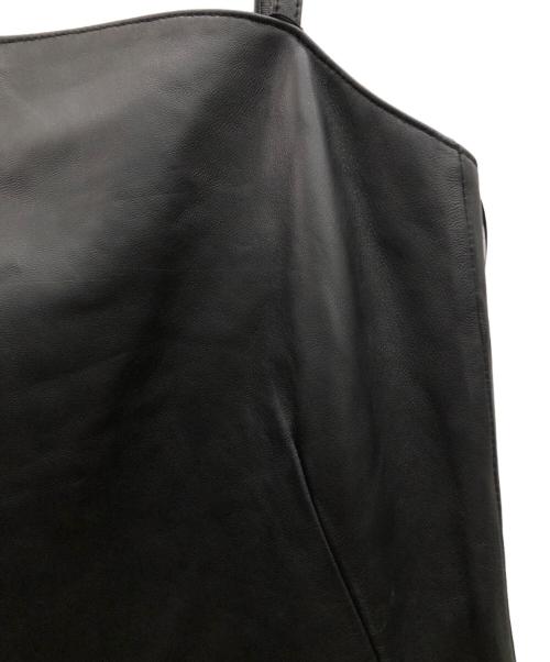 H BEAUTY&YOUTH（エイチ ビューティー&ユース）H BEAUTY&YOUTH (エイチ ビューティー&ユース) シープレザーキャミソールワンピース ブラック サイズ:SIZE Sの古着・服飾アイテム