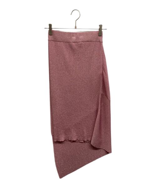 STELLA McCARTNEY（ステラマッカートニー）STELLA McCARTNEY (ステラマッカートニー) ラメニットスカート ピンク サイズ:38の古着・服飾アイテム