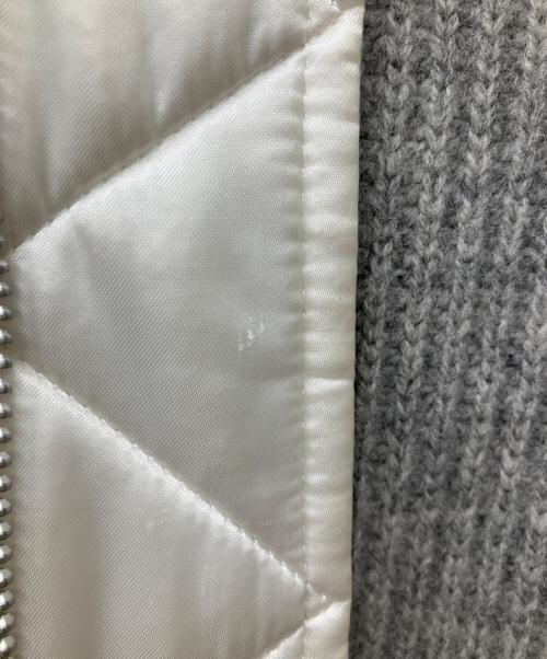 sacai（サカイ）sacai (サカイ) Knit docking jacket グレー×ホワイト サイズ:2の古着・服飾アイテム