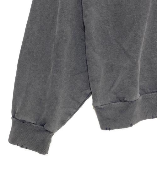 BALENCIAGA（バレンシアガ）BALENCIAGA (バレンシアガ) PIERCED ROUND SWEATSHIRT OVERSIZED ブラック サイズ:1の古着・服飾アイテム