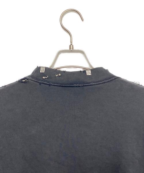 BALENCIAGA（バレンシアガ）BALENCIAGA (バレンシアガ) PIERCED ROUND SWEATSHIRT OVERSIZED ブラック サイズ:1の古着・服飾アイテム