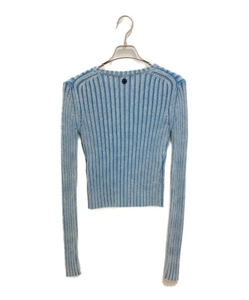 Acne studios（アクネ ストゥディオズ）ACNE STUDIOS (アクネ ストゥディオズ) Koncrete Gummy Pocket Cardigan ブルー サイズ:ＸＸＳの古着・服飾アイテム