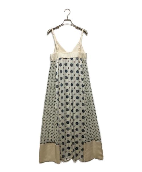 sacai（サカイ）sacai (サカイ) Komon Print Dress アイボリー サイズ:1の古着・服飾アイテム