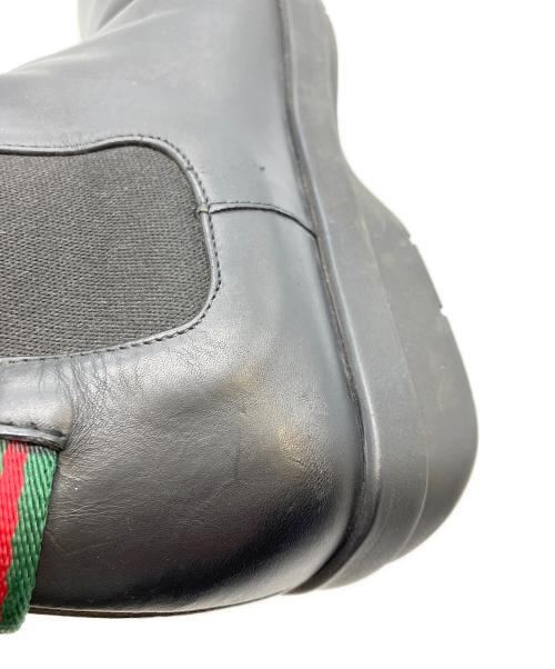 GUCCI（グッチ）GUCCI (グッチ) サイドゴアブーツ ブラック サイズ:37の古着・服飾アイテム