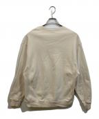 HUFハフ）の古着「ボックスロゴ刺繍スウェット」｜アイボリー