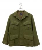SHIPS×KAPTAIN SUNSHINEシップス×キャプテンサンシャイン）の古着「Super100'S wool fatigue jkt スーパー100'S ウールファティーグジャケット」｜オリーブ