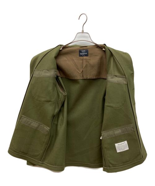 SHIPS（シップス）SHIPS (シップス) KAPTAIN SUNSHINE (キャプテンサンシャイン) Super100'S wool fatigue jkt スーパー100'S ウールファティーグジャケット オリーブ サイズ:38の古着・服飾アイテム