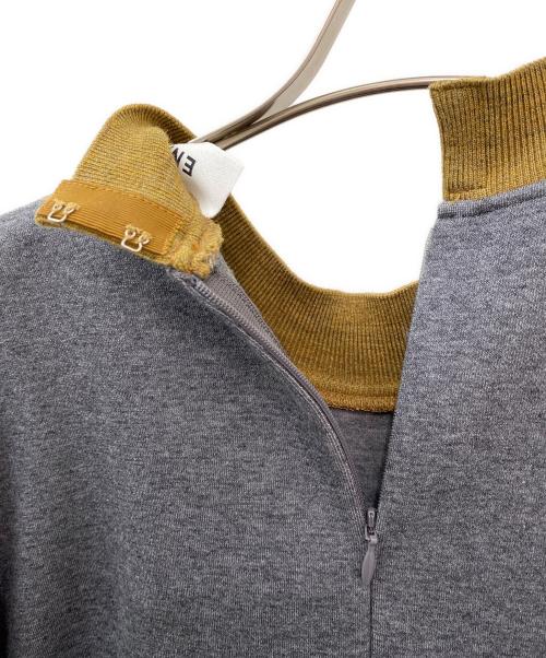 ENFOLD（エンフォルド）ENFOLD (エンフォルド) ダンボールドレス グレー サイズ:36の古着・服飾アイテム