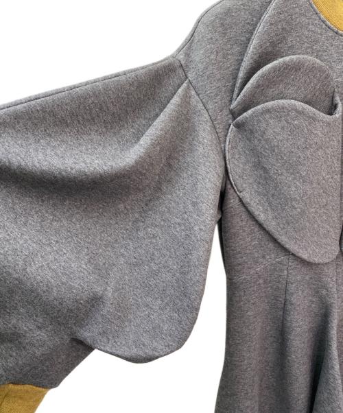 ENFOLD（エンフォルド）ENFOLD (エンフォルド) ダンボールドレス グレー サイズ:36の古着・服飾アイテム