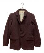 FRANK LEDERフランクリーダー）の古着「テーラードジャケット」｜ワインレッド