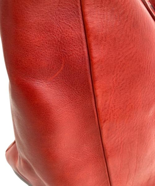 semoh（セモー）semoh (セモー) レザーバッグ レッドの古着・服飾アイテム