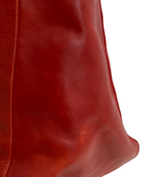 semoh（セモー）semoh (セモー) レザーバッグ レッドの古着・服飾アイテム