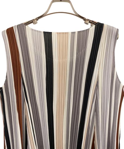 PLEATS PLEASE（プリーツプリーズ）PLEATS PLEASE (プリーツプリーズ) ノースリーブワンピース グレー サイズ:4の古着・服飾アイテム