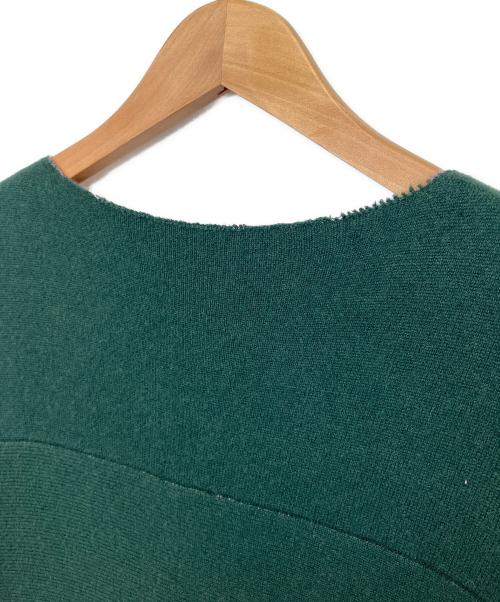 MYLAN（マイラン）MYLAN (マイラン) カシミヤノーカラーニットコート グリーン サイズ:不明の古着・服飾アイテム