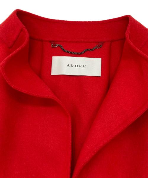 ADORE（アドーア）ADORE (アドーア) ライトリバージャケット レッド サイズ:36の古着・服飾アイテム
