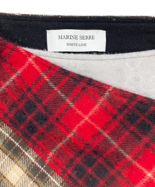 MARINE SERRE（マリーンセル）MARINE SERRE (マリーンセル) tartan scarves ラップスカート グレー サイズ:36の古着・服飾アイテム