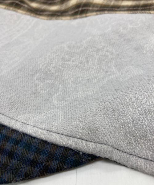 MARINE SERRE（マリーンセル）MARINE SERRE (マリーンセル) tartan scarves ラップスカート グレー サイズ:36の古着・服飾アイテム