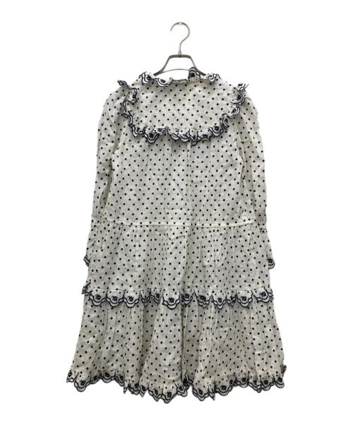 ZIMMERMANN（ジマーマン）ZIMMERMANN (ジマーマン) リネンティアードミニワンピース アイボリーの古着・服飾アイテム