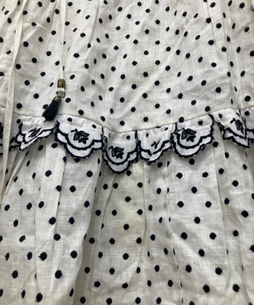 ZIMMERMANN（ジマーマン）ZIMMERMANN (ジマーマン) リネンティアードミニワンピース アイボリーの古着・服飾アイテム