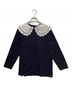 中古・古着通販】cygne (シーニュ) リボンショルダーベロアトップス