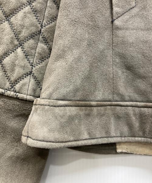 CHANEL（シャネル）CHANEL (シャネル) スウェードダブルライダースジャケット グレー サイズ:34の古着・服飾アイテム