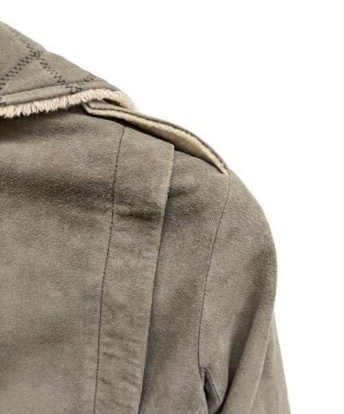 CHANEL（シャネル）CHANEL (シャネル) スウェードダブルライダースジャケット グレー サイズ:34の古着・服飾アイテム