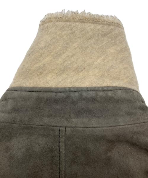 CHANEL（シャネル）CHANEL (シャネル) スウェードダブルライダースジャケット グレー サイズ:34の古着・服飾アイテム