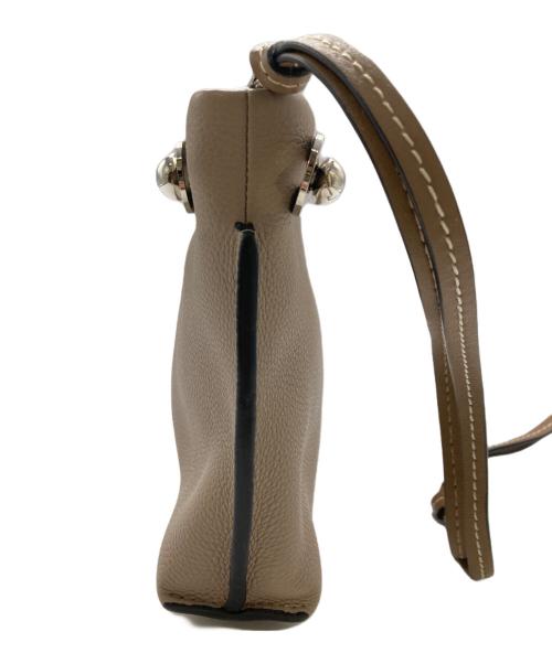 LOEWE（ロエベ）LOEWE (ロエベ) ミッシースモール 2WAYクラッチバッグ グレージュの古着・服飾アイテム