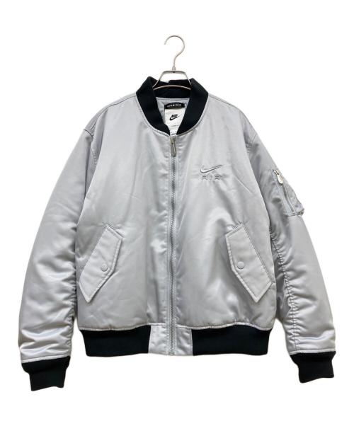 NIKE（ナイキ）NIKE (ナイキ) NIKE AIR BOMBER JACKET ライトグレー サイズ:XLの古着・服飾アイテム
