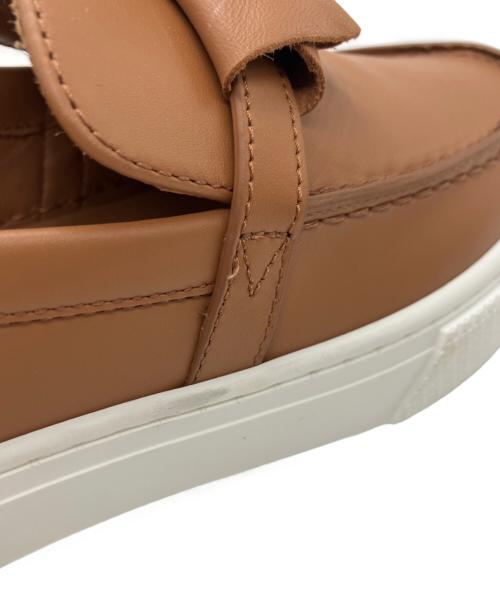 HERMES（エルメス）HERMES (エルメス) ケリーバックルゲームスリッポン ブラウン サイズ:38.5の古着・服飾アイテム