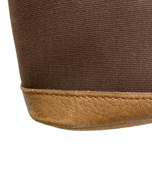 HERMES（エルメス）HERMES (エルメス) ガーデンジップMMトートバッグ ブラウンの古着・服飾アイテム