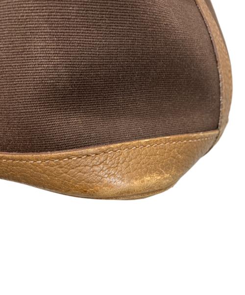 HERMES（エルメス）HERMES (エルメス) ガーデンジップMMトートバッグ ブラウンの古着・服飾アイテム