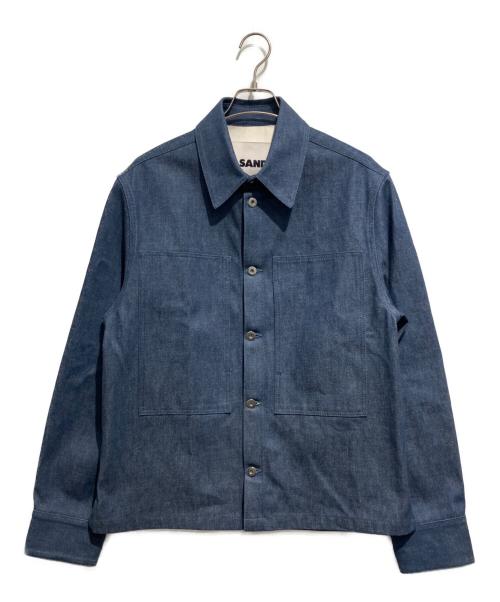 JIL SANDER（ジルサンダー）JIL SANDER (ジルサンダー) REGULAR FIT DENIM SHIRT インディゴ サイズ:46の古着・服飾アイテム